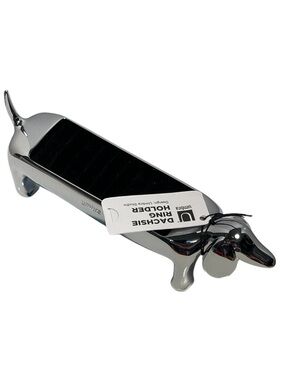 Umbra “Dachsie Ring Holder” Chrome - NWT **